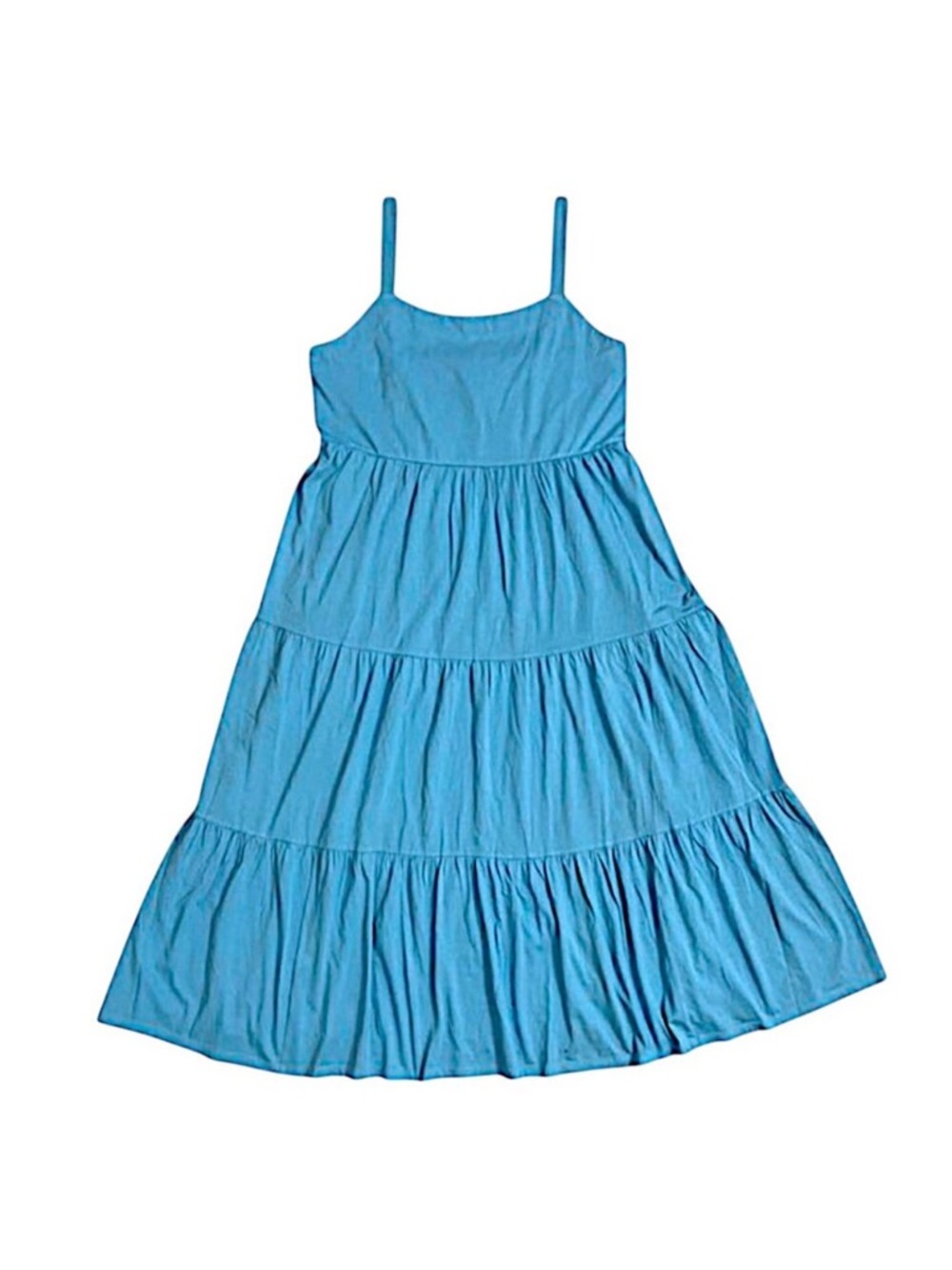 Lilly Pulitzer Sky Blue Tiered Spaghetti-Strap Dress